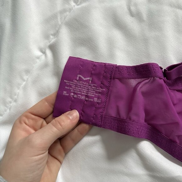 Maidenfore Casual Comfort Convertible Wirefree Bralette Purple Womens Size 38C - Picture 6 of 6